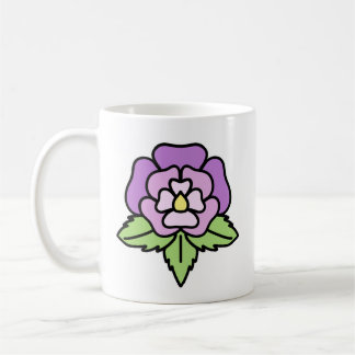 Purple Flower Mug Kaffeetasse