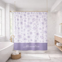 Purple Flower Pattern Custom Name 