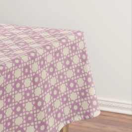 Purple Flower Plaid Pattern Tablecloth Tischdecke