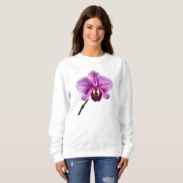 purple flower sweatshirt (Vorne ganz)