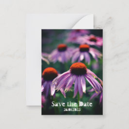 Purple Flowers bei RHS Wisley Save the Date Mitteilungskarte