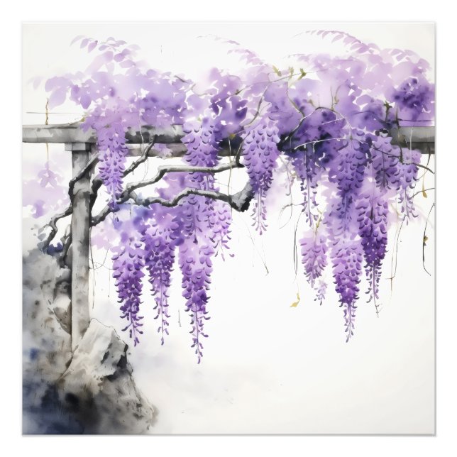 Purple Flowers Fotodruck (Vorne)
