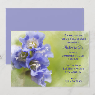 Purple Flowers Garden Bridal Dusche Einladung