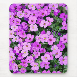 Purple Flowers Garden Mousepad