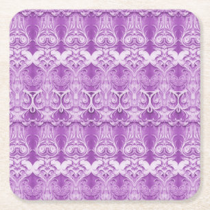 Purple Flowers Geblüht Paper Untersetzer