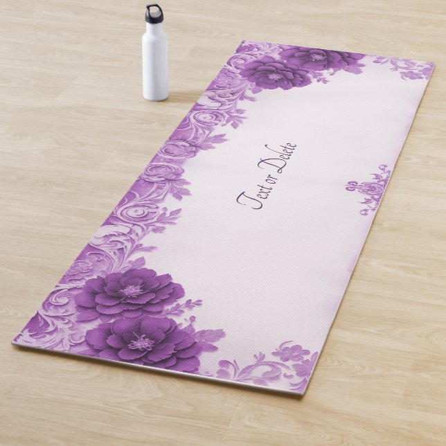 Purple Flowers Geblüht Yoga Mat Yogamatte (Beispiel)