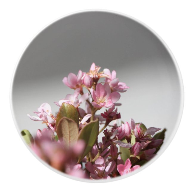 Purple Flowers Keramik Keramikknauf (Vorderseite)