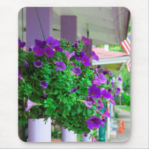 Purple Flowers - Martha's Vineyard Mousepad