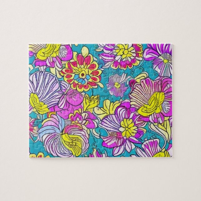 Purple Flowers Muster (Horizontal)