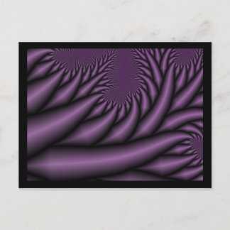 Purple Fraktal Post Cards Postkarte