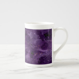 Purple Galaxy Series Design 8 Prozellantasse
