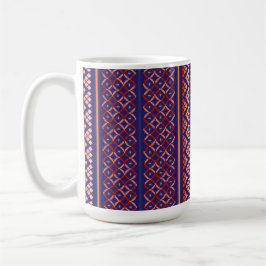 Purple geometric design mug kaffeetasse