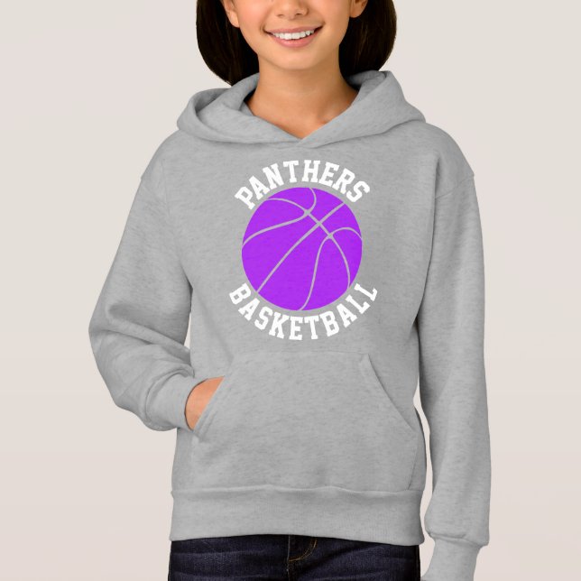 Purple Girls Basketball Team Custom Nom & Numéro (Devant)