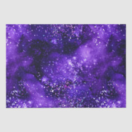 Purple Glam Galaxy Glitter Sparkle Design Seidenpapier