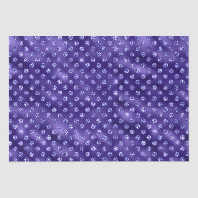 Purple Glam Galaxy Glitter Sparkle Design Seidenpapier (Vorderseite)