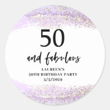 Purple Glitter Purple 50th Birthday Party 