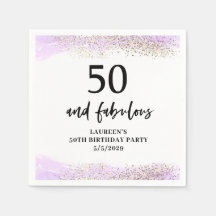 Purple Glitter Purple 50th Birthday Party 