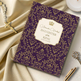 Purple Gold Damask Daughter of the King Notizbuch