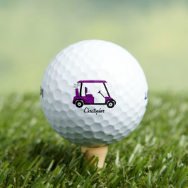 Purple Golf Buggy Design Golfball