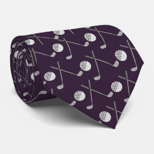 Purple Golf Lover's Work, Graduation, Birthday Krawatte