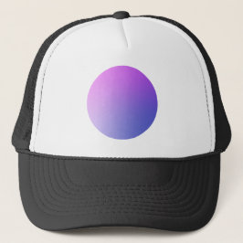 Purple Gradient Circle Vignette Abstract Design Truckerkappe