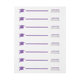Purple Gras Casquette Envelopper le Étiquette
