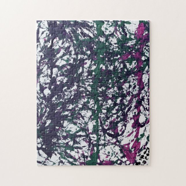 Purple, Green, Pink, Marble artwork (Vertikal)