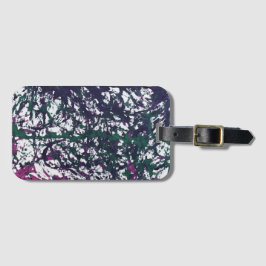 Purple, Green, Pink, Marble Artwork Gepäckanhänger