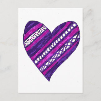 Purple Heart Postcard Postkarte