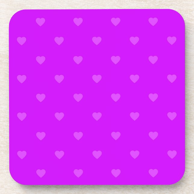 Purple Hearts Getränkeuntersetzer (Vorderseite)