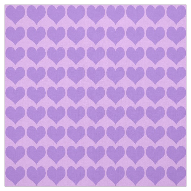 Purple Hearts Pattern Stoff (Muster)