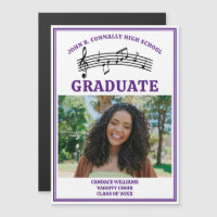 Purple High School Choir Photo Magnet