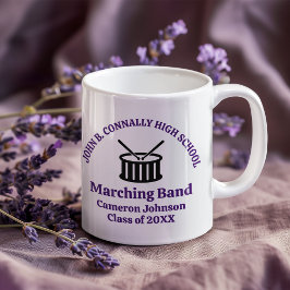 Purple High School Marching Band Customizable Kaffeetasse