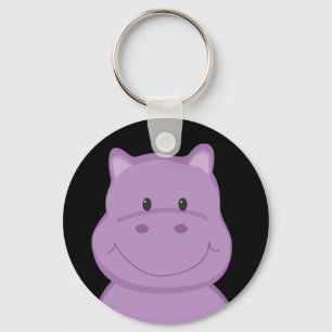 Purple Hippo Keychain Schlüsselanhänger