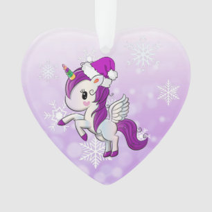 Purple Holiday Unicorn et arroser Noël