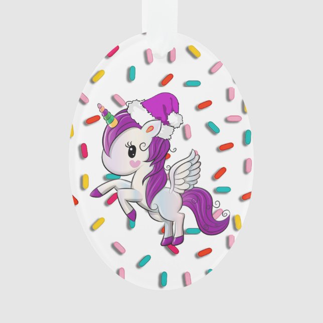Purple Holiday Unicorn et arroser Noël (devant)