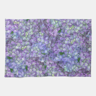 Purple hydrangea flowers geschirrtuch