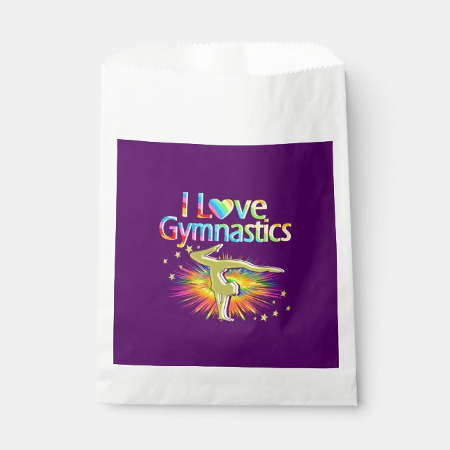 PURPLE I ADORE GYMNASTICS FAVORISER LES SACS (Devant)
