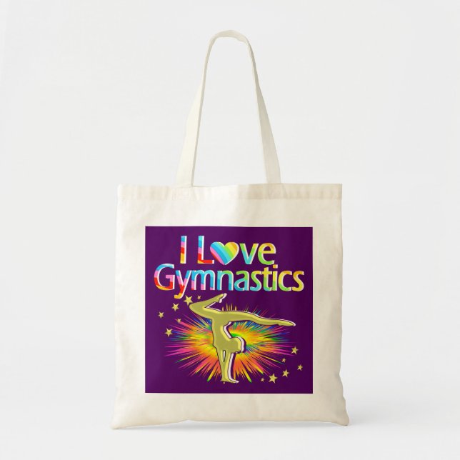 PURPLE I LOVE GYMNASTICS SAC FOURRE-TOUT (Devant)