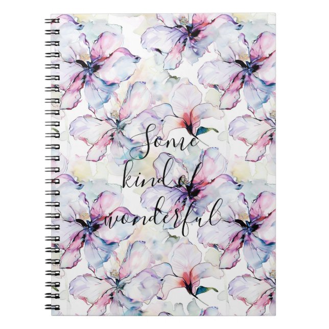 Purple Island Flowers Notizblock (Vorderseite)