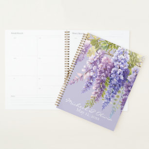Purple lavande aquarelle glycine florale lilas