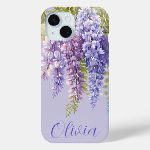 Purple Lavendel Aquarellblume Case-Mate iPhone Hülle