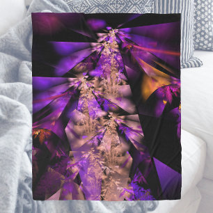 Purple leaves fleecedecke