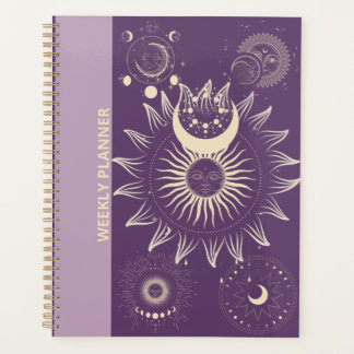 PURPLE/LILAC BOHO DESIGN HEBDOMADAIRE PLANNER