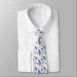Purple Lilacs  Krawatte<br><div class="desc">A White Necktie With Purple Lilac Florals For Spring</div>