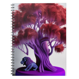 Purple lion tree Notebook Notizblock