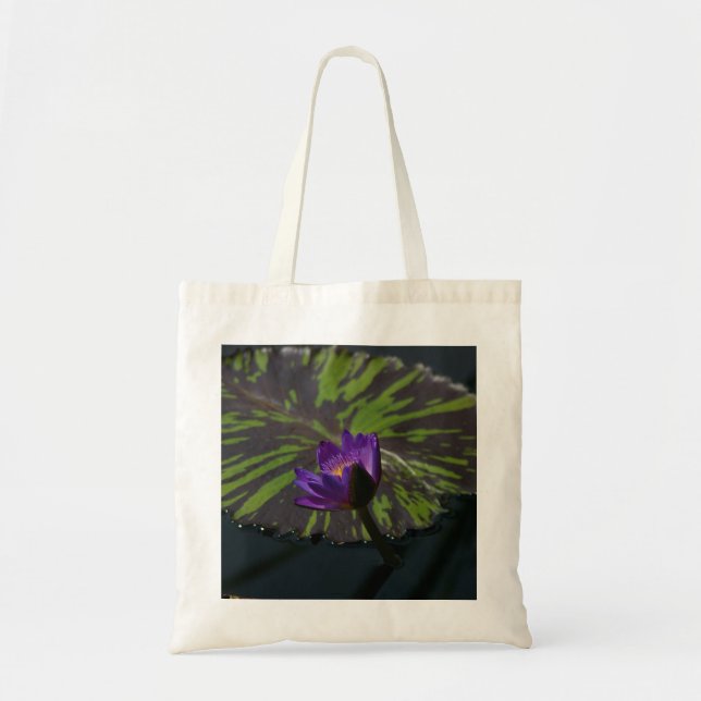 Purple Lotus Waterlily tote bag Tragetasche (Vorne)