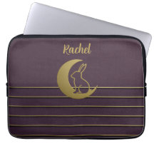 Purple Lune Bunny Design sac électronique