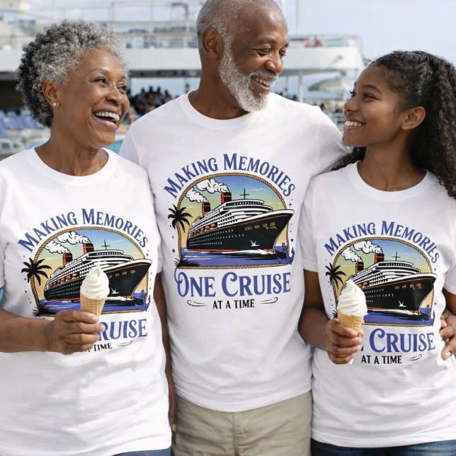 PURPLE Making Memories Cruise T-Shirt (Matching Cruise Shirts for family reunions)