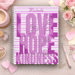 Purple Marbled Inspirational Notizbuch